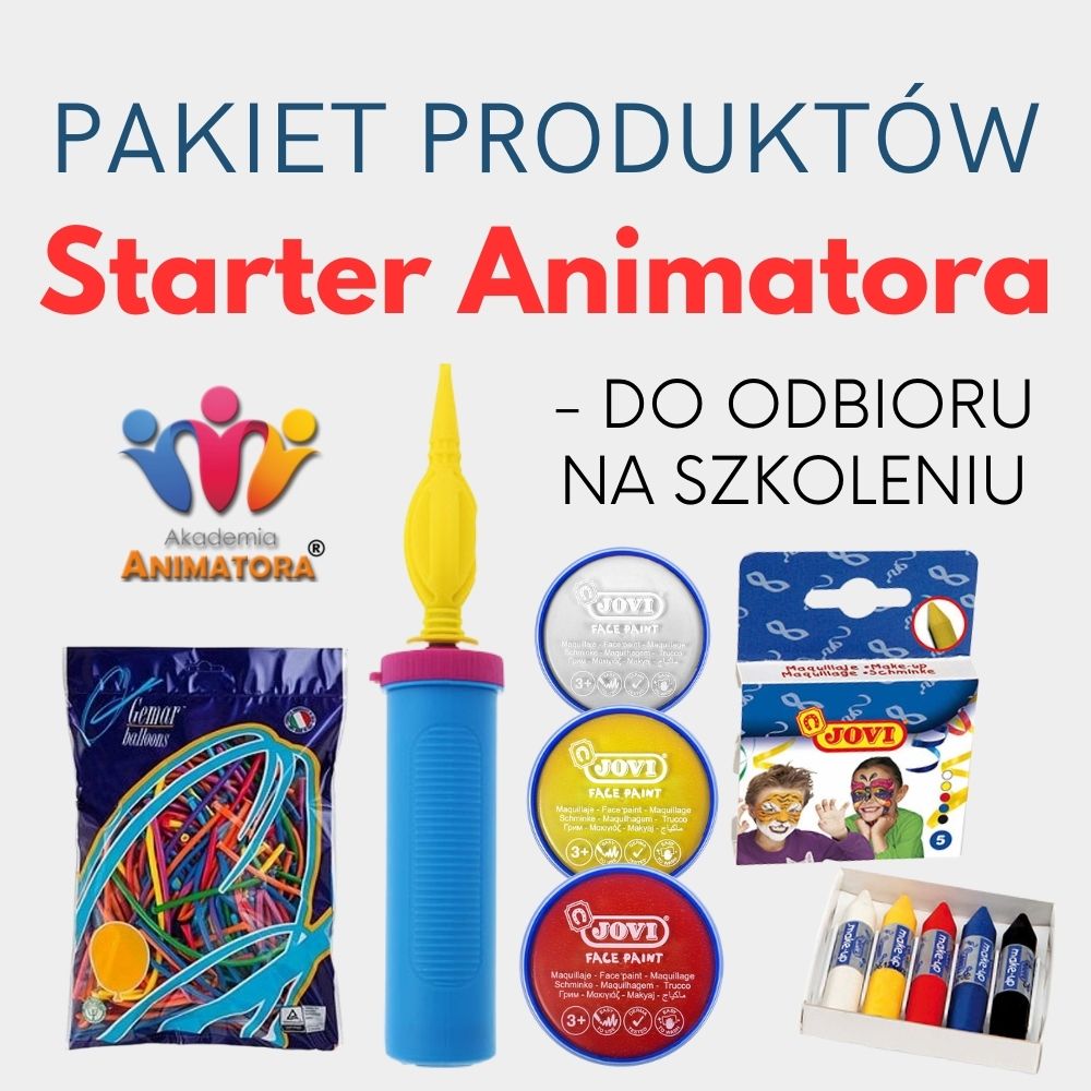 Pakiet Starter Animatora - dodatek do Kursu Stacjonarnego