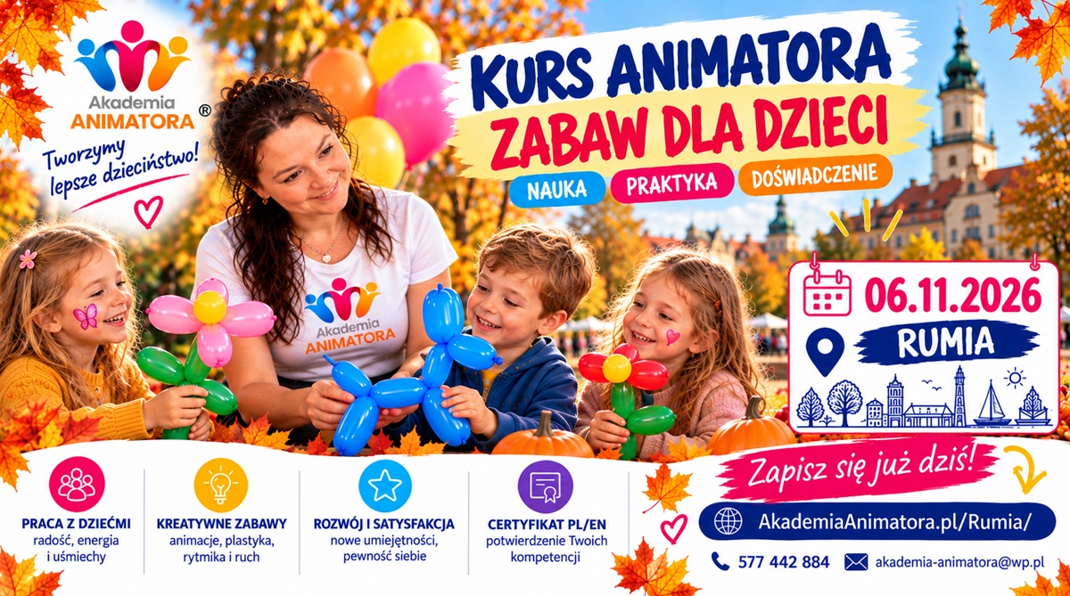 Kurs Animatora Rumia – szkolenie 06.11.2026